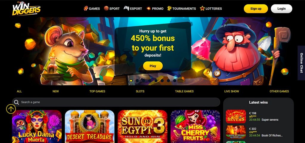 Online Casino Site Experience at Success Diggers Gambling Establishment