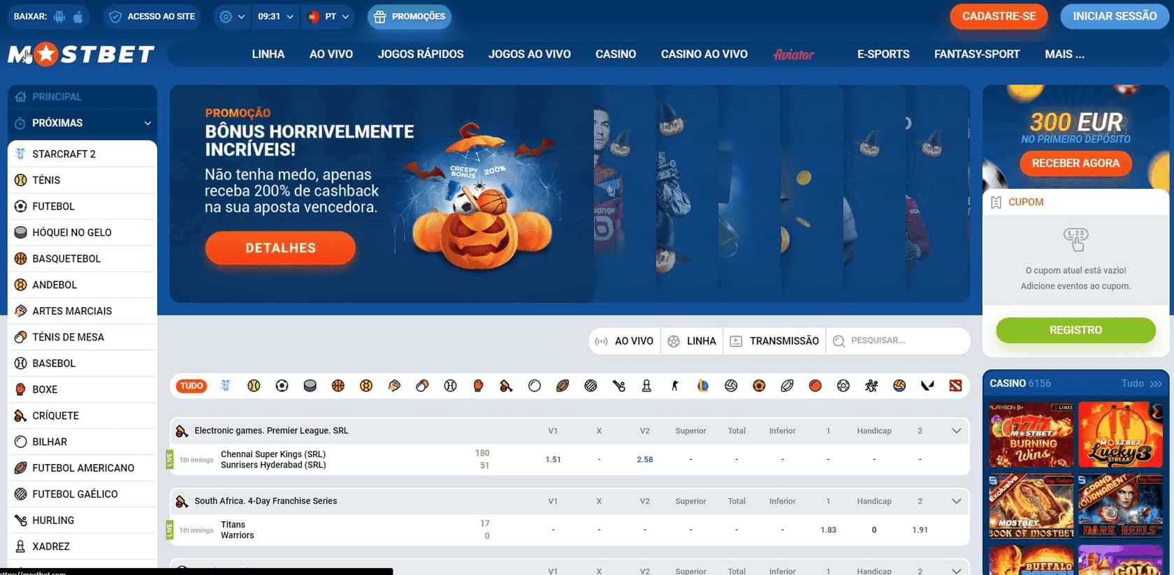 Télécharger l'application Mostbet